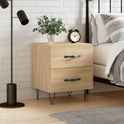 vidaXL Bedside Cabinet Sonoma Oak 40x35x47.5 cm Engineered Wood