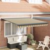 vidaXL Retractable Awning Multicolour 350 x 250 cm Fabric and Metal