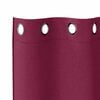 vidaXL Blackout Curtains with Rings 2 pcs Wine Red 175 x 140 cm