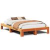 vidaXL Bed Frame without Mattress Wax Brown 120x200 cm Solid Wood Pine