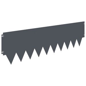 vidaXL Lawn Edging 20 pcs 103 x 30 cm Steel Anthracite