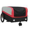 vidaXL Bike Trailer Black and Red 45 kg Iron