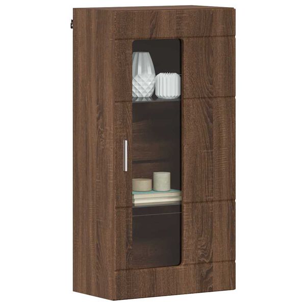 vidaXL Wall-mounted Cabinet Brown oak 55 x 29 x 100 cm Engineered Wood