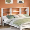 vidaXL Headboard with Storage White 180 cm Solid Wood Pine