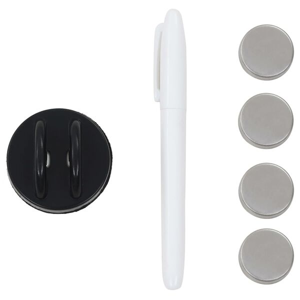 vidaXL Wall Mounted Magnetic Board Glass 120x60 cm