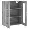 vidaXL Wall Mounted Cabinet Grey Sonoma 69.5x34x90 cm