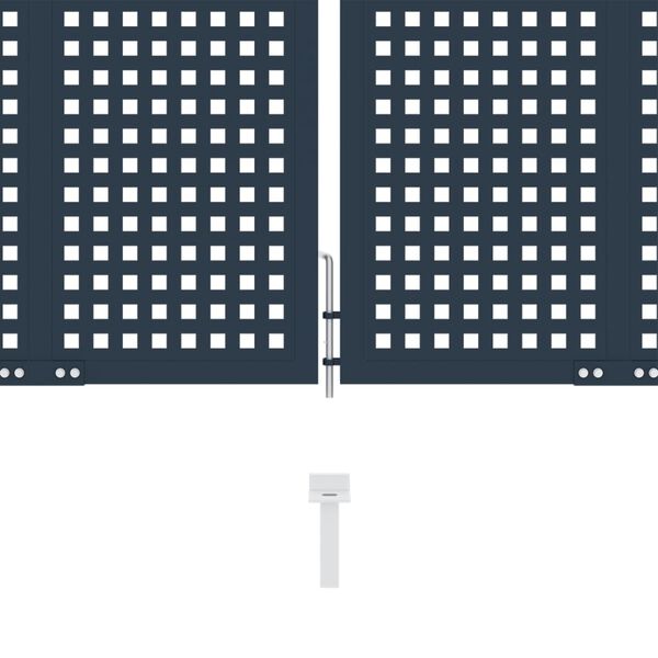 vidaXL Fence Gate Anthracite 404x100 cm Steel