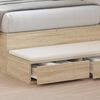 vidaXL Bed Drawers Sonoma Oak 100 x 36.5 x 16.5 cm Engineered Wood