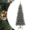 vidaXL Artificial Christmas Tree with 300 LEDs with Stand Green 210 cm
