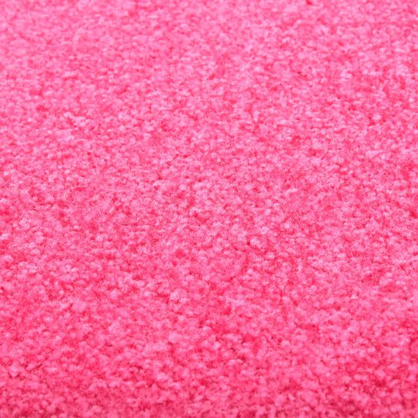 vidaXL Doormat Washable Pink 90x120 cm