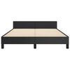 vidaXL Bed Frame without Mattress Black 180x200cm Super King Faux Leather