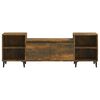 vidaXL TV Cabinet Smoked Oak 160x35x55 cm Engineered Wood