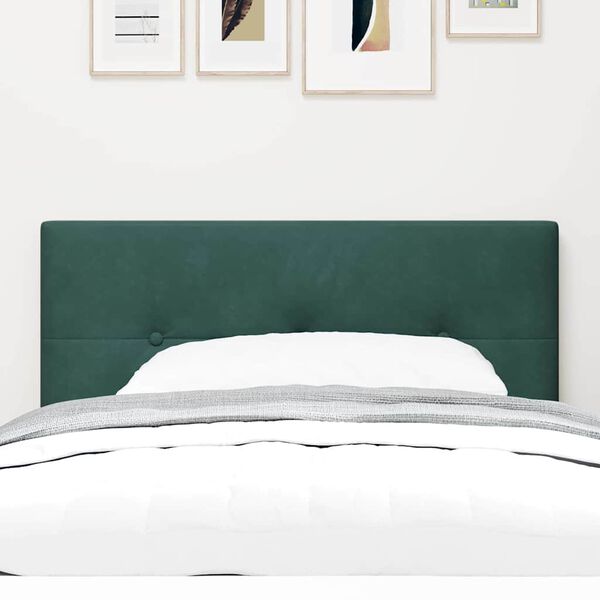 vidaXL Headboard with Headboard Dark Green 80 cm Faux Leather