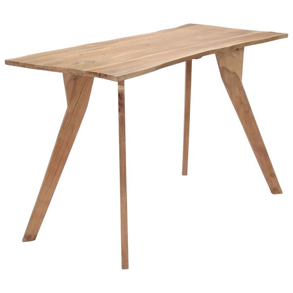 vidaXL Dining Table 120x58x76 cm Solid Acacia Wood