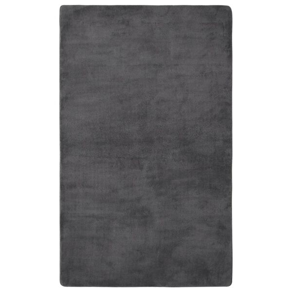 vidaXL Teddy Rug Anthracite 270x180 cm