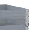 vidaXL Pallet Collars 3 pcs Grey 100x100 cm Solid Wood Pine