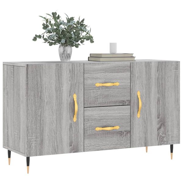 vidaXL Sideboard Grey Sonoma 100x36x60 cm Engineered Wood