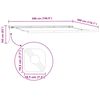 vidaXL Manual Retractable Awning Burgundy 500x300 cm
