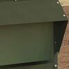 vidaXL Chicken Feeder Olive Green 40.5 x 45 x 41 cm Cold-Rolled Steel