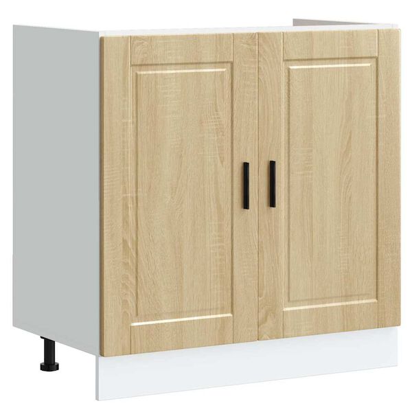 vidaXL Sink Base Cabinet&nbsp;"Porto" Sonoma Oak 80x46x81.5 cm&nbsp;Engineered Wood