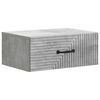 vidaXL Wall-Mounted Bedside Cabinet Concrete Grey 49 x 34.5 x 20 cm