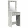 vidaXL Dressing Table with Door Grey 50 x 41 x 135 cm Engineered Wood