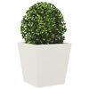 vidaXL Garden Planter White 40x40x40 cm Steel