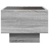 vidaXL Bedside Table with Infinity LED Grey Sonoma 40x40x30 cm