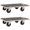 vidaXL Transport Trolleys 2 pcs Rectangular 50x35x11,5 cm 250 kg