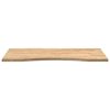 vidaXL Desk Top Untreated 100x50x2.5 cm Solid Wood Oak Rectangular