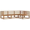 vidaXL Outdoor Sofa Set 4 pcs Natural Solid Acacia Wood