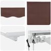 vidaXL Electric Retractable Awning Brown 2.5 x 2 m