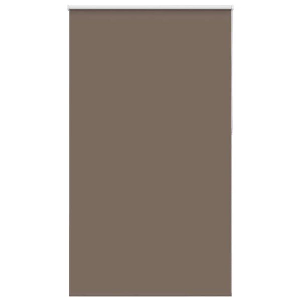 vidaXL Roller Blind Blackout Coffee 125x210 cm Fabric Width 121.6 cm Polyester