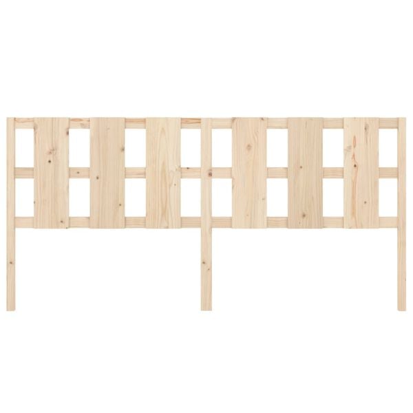 vidaXL Bed Headboard 205.5x4x100 cm Solid Wood Pine