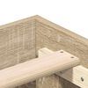 vidaXL Bed Frame No Mattress Sonoma Oak 100x200 cm Engineered Wood