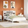 vidaXL Bookcase Bed without Mattress White 140x200 cm Solid Wood Pine