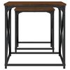 vidaXL Nesting Coffee Tables 2 pcs Brown Oak Engineered Wood