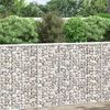 vidaXL Gabion Raised Bed | Silver | Galvanised steel | 80x20x100 cm