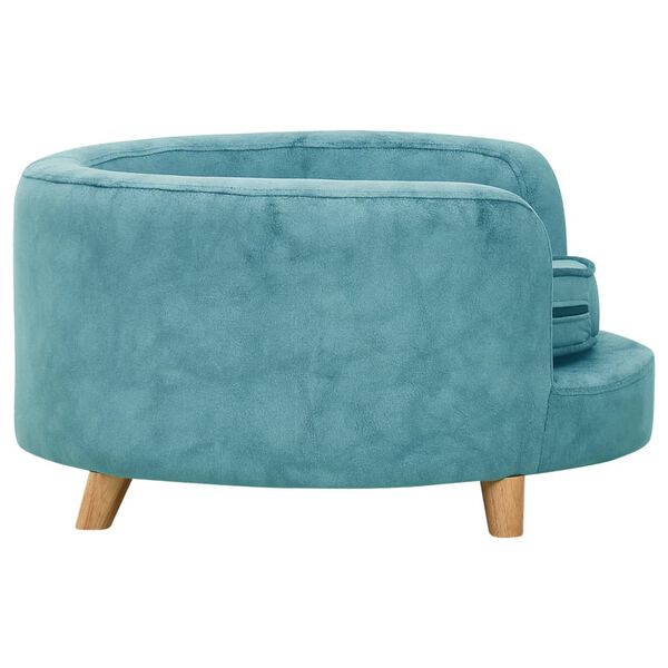 vidaXL Dog Sofa Turquoise 69x69x36 cm Plush