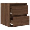 vidaXL Wall-mounted Bedside Cabinets 2 pcs Brown Oak 38x34x40 cm