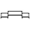 vidaXL TV Cabinet Black 197x35x52 cm Engineered Wood