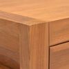 vidaXL Desk with 2 Drawers 140x40x75 cm Teak Wood