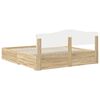 vidaXL Bed Frame with Drawer Sonoma Oak 200 x 200 cm Engineered Wood