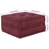 vidaXL Modular Sofa 4 pcs Maroon Fabric