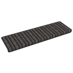 vidaXL Self-adhesive Stair Mats 15 pcs Anthracite 65 x 21 x 4 cm