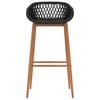 vidaXL Bar Chairs 4 pcs Black