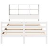 vidaXL Bookcase Bed without Mattress White 120x200 cm Solid Wood Pine