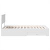 vidaXL Bed Frame with Headboard White 90 x 190 cm Engineered Wood