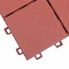 vidaXL Decking Tile 10 pcs Red 30.5 x 30.5 x 2.2 cm Polypropylene
