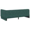 vidaXL Corner Bed Frame with Headboard Dark Green 90 x 200 cm Velvet